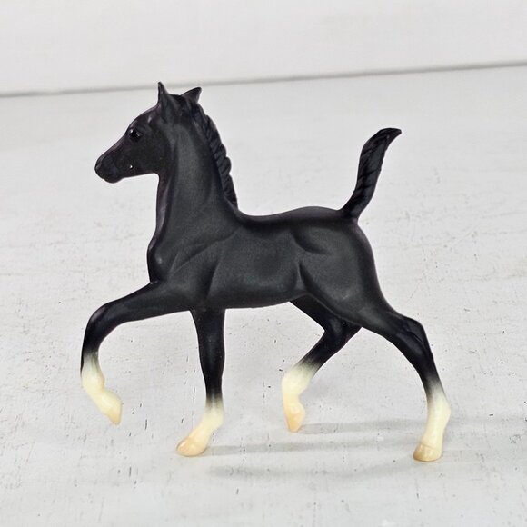 Breyer Stablemate Trotting Foal Baby Horse Black #5655 #5994 - Picture 4 of 8